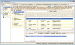 Program for lagring av elektroniske dokumenter Program for organisering av dokumenter i elektronisk form